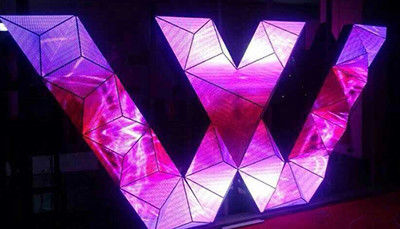 Außen-LED-Display-Bildschirm, wasserdicht, W-Form 1920x1080