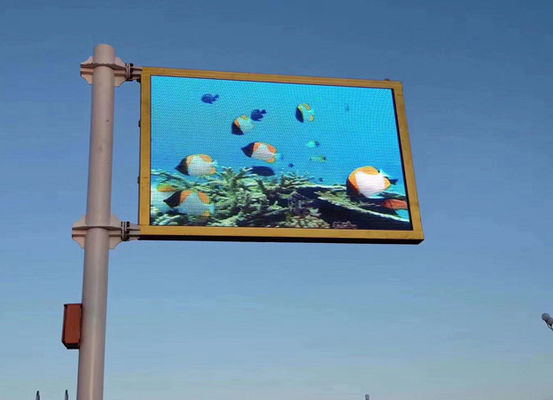Front-Rückwartung Doppelfarbiger LED-Display-Bildschirm mit Aluminium-Stahl-Schrankmaterialien