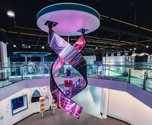 Große LED-Screen-Kunst-Display mit bunten Ausstellungsbildschirm