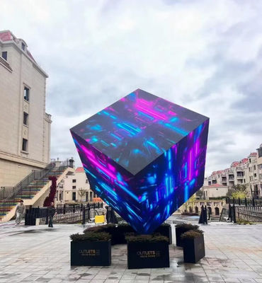 Große LED-Screen-Kunst-Display mit bunten Ausstellungsbildschirm